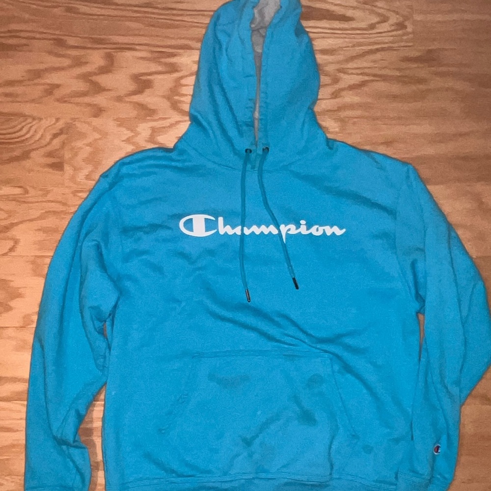 Blue champion hoodie
